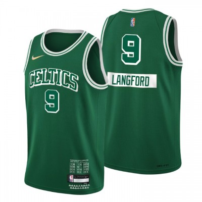 Boston Celtics #9 Romeo Langford Men's Nike Green 202122 Swingman NBA Jersey - City Edition Men's